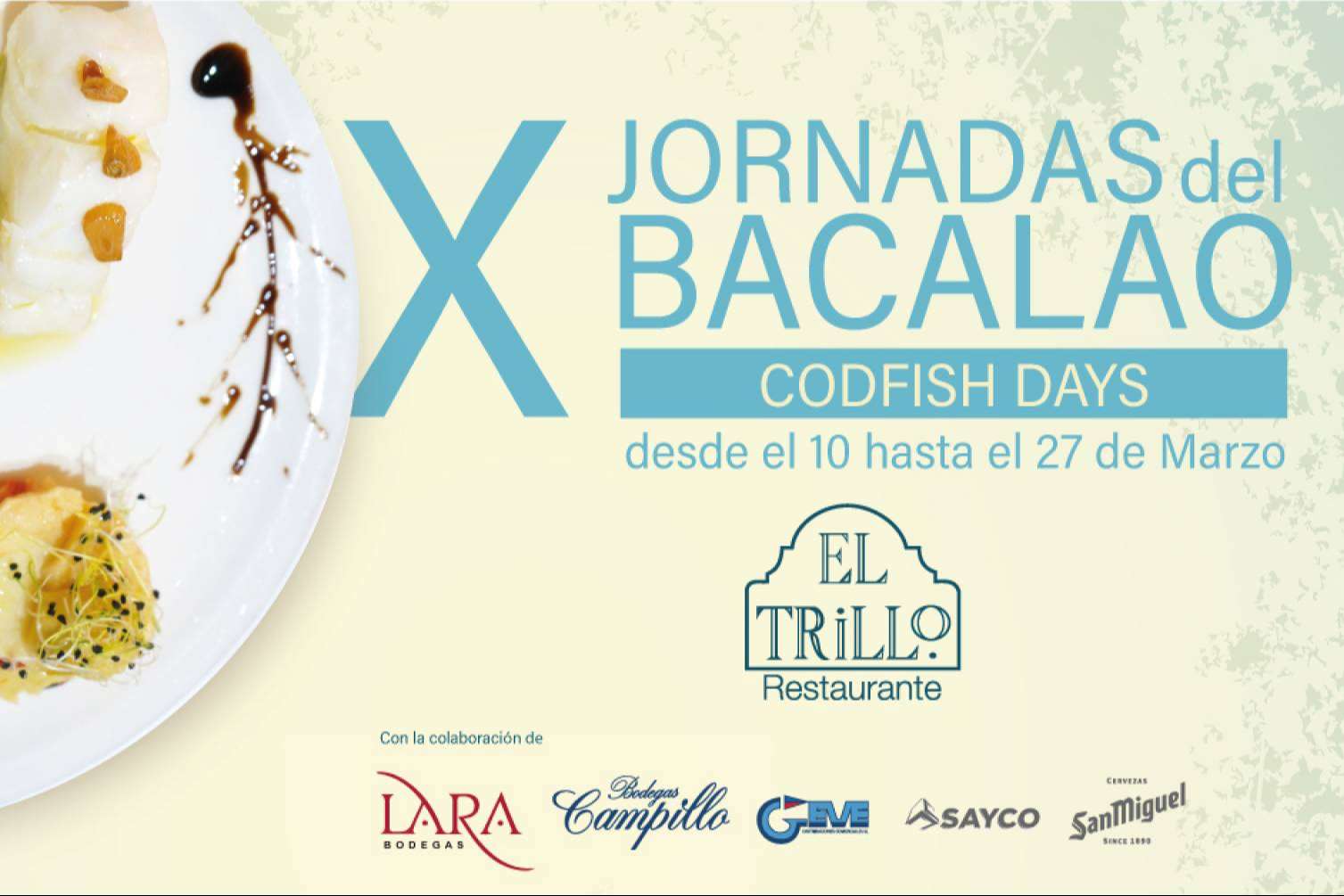 Las X Jornadas del Bacalao en Málaga que se celebran en el restaurante El Trillo