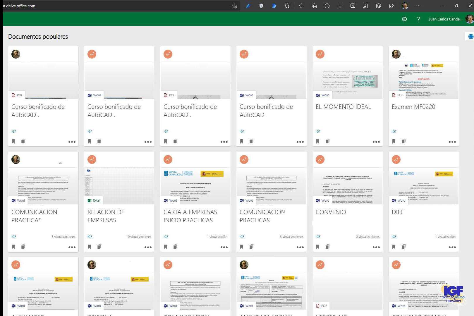 El Instituto Galego de Formación ofrece un completo curso profesional bonificado de Microsoft 365