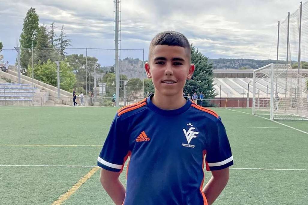 El futbolista de 14 años, Roi Lopez 10